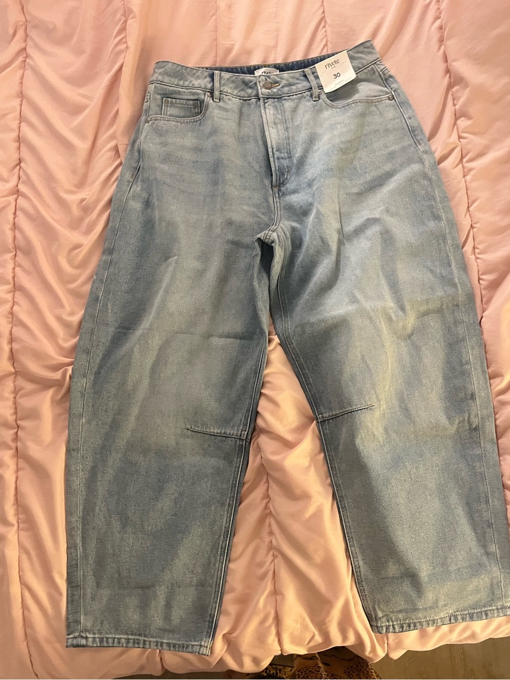 LOFT Light Wash Women's barrel jeans